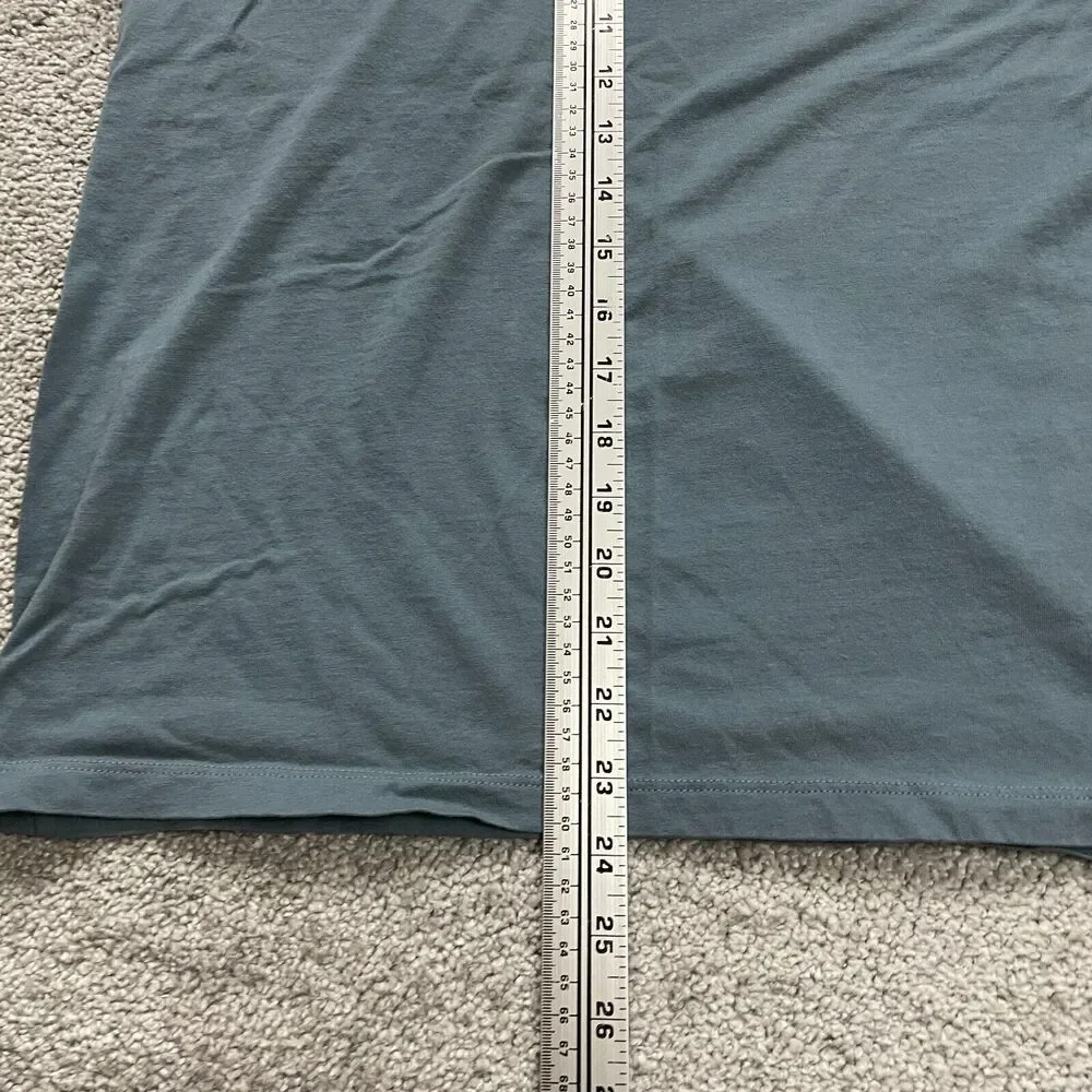 Everlane Basic Crew Neck T-Shirt Unisex XS Blue Short Sleeve Cotton Casual Tee - Picture 7 of 9